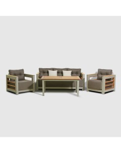 Комплект мебели LARIX диван 2 кресла столик Alora garden