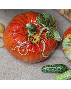 Фигурка Овощи и фрукты Тыква средняя Ярославская керамическая мануфактура