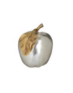 Декор настольный яблоко chasid серебристый 22x24x20 см To4rooms