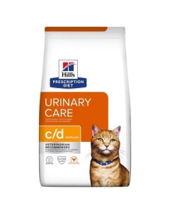 Сухой диетический корм для кошек Prescription Diet c d Multicare Urinary Care при профилактике мочек Hill`s