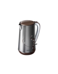 Электрический чайник RK M142 E серебристый коричневый Redmond