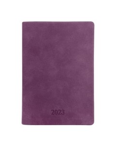 Ежедневник датированный 2023 Soft фиолетовый 140х200 мм 352 стр интегральный переплет Infolio