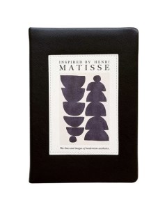 Ежедневник датированный 2023 Matisse черный 140х200 мм 352 стр твердый переплет с поролоном Infolio