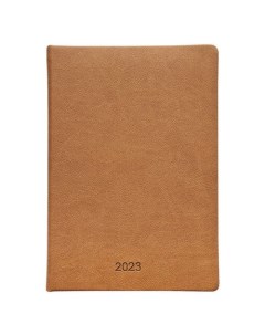 Ежедневник датированный 2023 Vienna коричневый 140х200 мм 352 стр твердый переплет Infolio