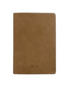 Ежедневник датированный 2023 Soft коричневый 140х200 мм 352 стр интегральный переплет Infolio