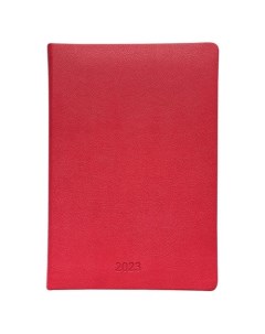 Ежедневник датированный 2023 Vienna красный 140х200 мм 352 стр твердый переплет с поролоном Infolio