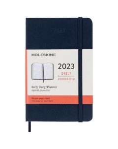 Ежедневник Classic Pocket 400 стр 90x140 мм синий сапфир Moleskine