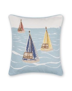 Подушка декоративная с вышивкой Sailing Ricamo Coincasa
