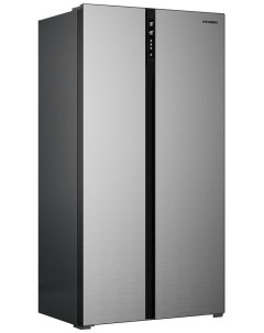 Холодильник Side by Side CS6503FV нержавеющая сталь Hyundai