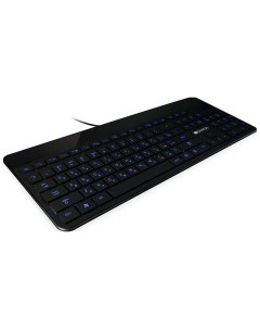 Проводная клавиатура CNS HKB5RU с подсветкой клавиш Slim дизайн прорезиненное покрытие USB черный Canyon