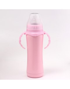 Термос бутылочка для кормления 250 мл сохраняет тепло 8 ч 6 х 23 см розовый Take it easy