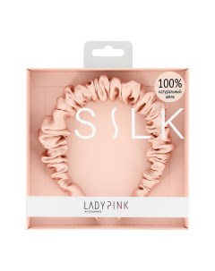 Ободок SILK wide Lady pink