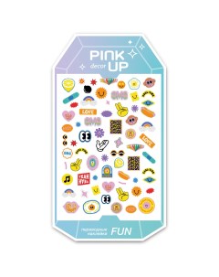 Наклейки для ногтей DECOR FUN переводные тон 85 Pink up