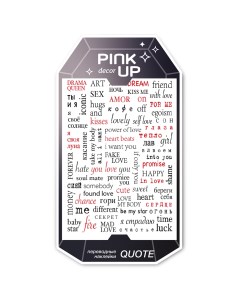 Наклейки для ногтей DECOR QUOTE переводные тон 86 Pink up