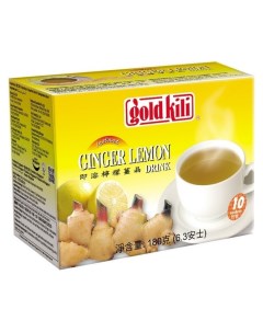 Чай имбирный напиток с лимоном и мёдом быстрорастворим 10саше уп Gold kili