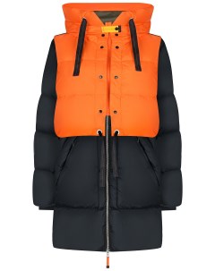 Укороченное черное пальто 2 в 1 Parajumpers