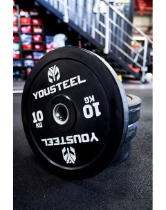 Диск EVO BUMPER PLATE 10кг черный Yousteel