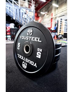 Диск EVO BUMPER PLATE 5кг черный Yousteel