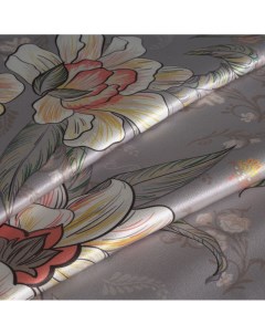 Наволочка Сказки Лазоревый цветок в светло сером сатин Mollen