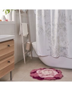 Штора для ванной комнаты Fleur цвет белый Moroshka