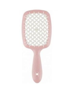 Щетка Superbrush с закругленными зубчиками нежно розовая с белым 20 3 х 8 5 х 3 1 см Щетки Janeke