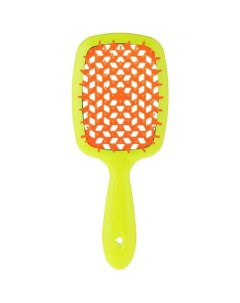 Щетка Superbrush с закругленными зубчиками желто оранжевая 20 3 х 8 5 х 3 1 см Щетки Janeke