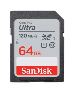 Карта памяти Ultra 64GB SDXC Memory Card 120MB s SDSDUN4 064G GN6IN Sandisk