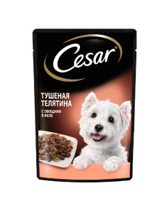 Корм влажный для собак Телятина с овощами 85 г Cesar