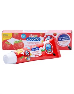 Зубная паста для детей с 6 месяцев с ароматом клубники 65 г Kodomo Lion thailand