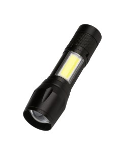 Фонарь ручной прожектор алюминий черный LED 3Вт 3Вт СОВ SBF 104 Smartbuy