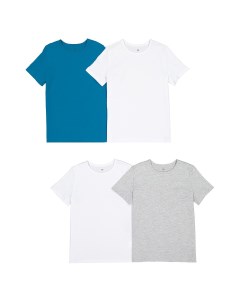 Комплект из 4 однотонных футболок Laredoute