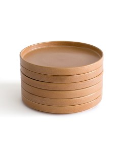Комплект из 6 плоских тарелок Laredoute