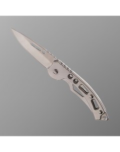 Нож складной серебристый клинок 6 3см Nobrand
