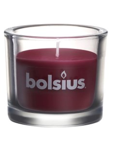 Свеча в стекле Classic темно красная 764 Bolsius