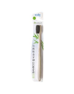 Зубная щетка ECO BAMBOO с ручкой из соломы пшеницы средняя Smile care