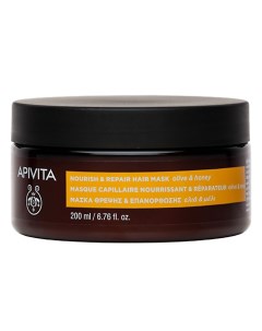 Питательная и восстанавливающая маска для волос с оливой и медом 200 Apivita