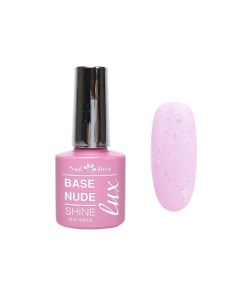 База цветная камуфлирующая Lux Base Sparkle Lilac c блестками Nail best