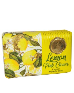 Мыло Лимон и Розовый клевер Lemon Pink clover 275 гр La florentina
