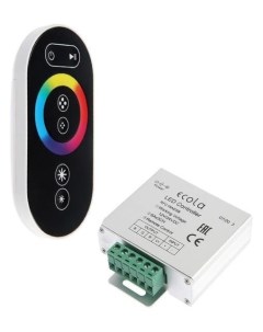 Контроллер для RGB ленты 12 В 216 Вт 18 А черный сенсорный радиопульт Ecola