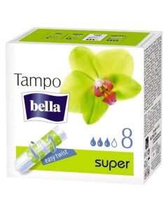 Тампоны гигиенические без аппликатора Premium Comfort Super Easy Twist Количество 16 шт Bella
