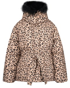 Куртка с леопардовым принтом Yves salomon
