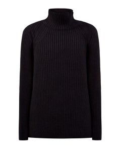 Кашемировый свитер фактурной вязки с разрезом на молнии Re vera