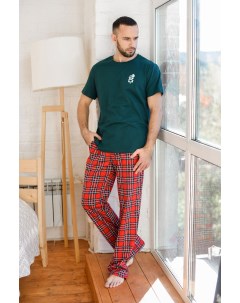 Муж пижама Джентльмен Зеленый р 58 Оптима трикотаж