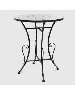 Декоративный стол с мозаикой серый 60х60х72 см Heng yu