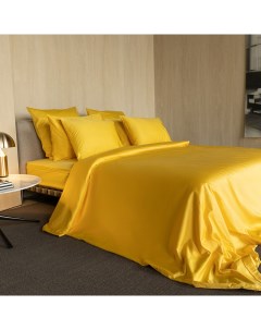 Простыня на резинке 1 5 спальная Total Look солнечно желтая 160x200x30см Mollen
