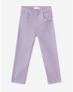 Сиреневые вельветовые брюки Legging с блестками для девочки Gloria jeans