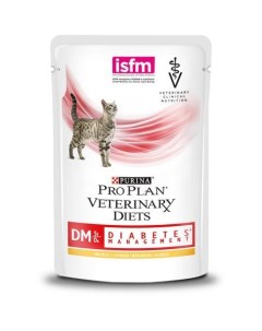 Влажный корм для кошек диетический VETERINARY DIETS DM ST OX Diabetes Management при диабете с куриц Pro plan