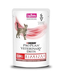 Влажный корм для кошек диетический VETERINARY DIETS DM ST OX Diabetes Management при диабете с говяд Pro plan