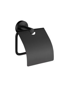 Держатель для туалетной бумаги с крышкой L71703B цвет черный Ledeme