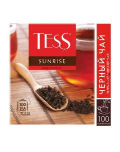 Чай Sunrise черный 100пак карт уп 0918 09 Tess